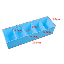 Dividers Tray Organizer Clear Plastic Bead Storage Tray (Multicolour) (2 Pc)