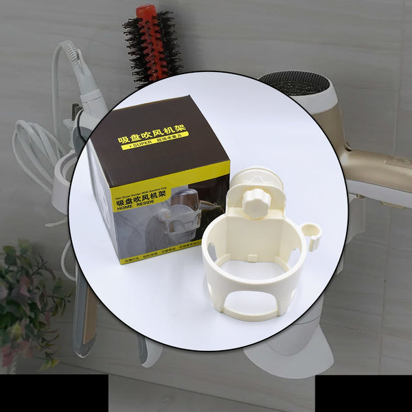 Hair Dryer Holder W Suction Used In All Kinds Of Household And Official Places Specially By Womens And Girls For Their Hair