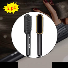 Hair Straightener Used While Massaging Hair Scalps And Head