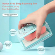 2-in-1 Portable Soap Dish Soap Dispenser With Roller And Drain Holes Multifunctional Soap Holder Foaming Soap Bar Box For Home Kitchen Bathroom