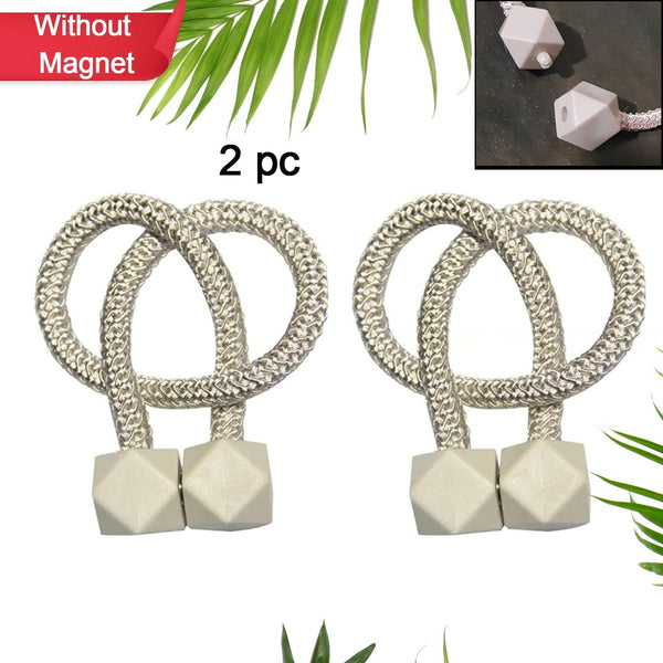 Home Plastic Curtain Tiebacks Straps Buckle Clips Rope Straps Window Curtain Bracket Decoration Pearl Decorative Rope Holdback Holder For Window (2 Pc)