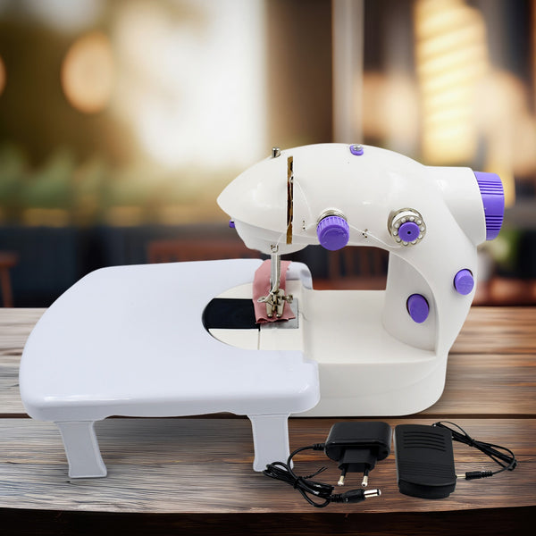 Home Tailoring Sewing Machine With Extension Table Set Foot Pedal Adapter Mini Electric Silai Machine Portable Stitching Machine tailoring Machine
