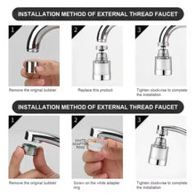 Water Faucet Extender Swivel Faucet Aerator (2 Pc)