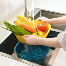 Kitchen Bowl Plastic Washing Bowl And Strainer Drainer Basket For Home  Kitchen Use