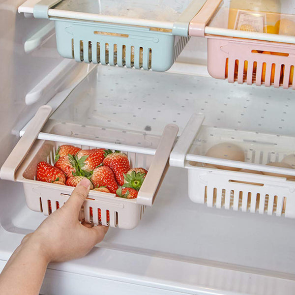 Expandable Adjustable Multipurpose Fridge Storage Basket