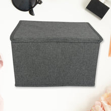 Small Foldable Storage Box With Lid And Handles Cotton And Linen Storage Bins And Baskets Organizer For Nursery Closet Bedroom Home (282016 Cm  1 Pc)