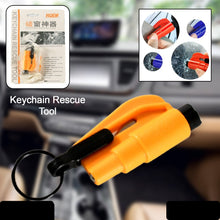 2 In 1 Emergency Safety Cutter With Key Chain Small Portable Handy Emergency Safely Glass Breaking  Seat Belt Cutting Keychain Tool