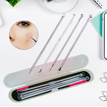 Blackhead Remover 4-in-1 Stainless Steel Pimple Extractor Tool (1 Set)