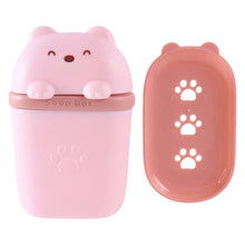 Cute Bear Shaped Soap Case (1 Pc)
