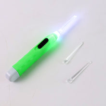 Green Led Flashlight Earpick With Tweezer (4 Pc)