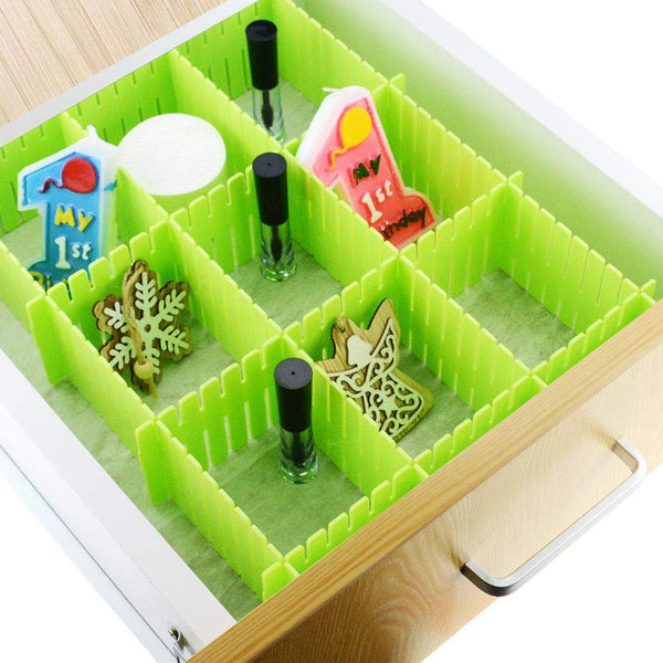 Adjustable Drawer Organizer And Kitchen Board Divider (6Pc)