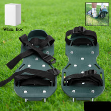 Lawn Aerator Sandals Garden Grass Aerator Spiked Sandals Green Studded Shoes For Yard Patio Garden Excavation
