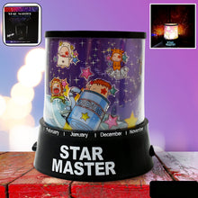 Led Projector Night Light Amazing Lamp 3 Battery Operated Lamps Rotation With The Music Function Master For Kids Bedroom Home Decoration Nightromantic Gift (Battery Not Included  1 Pc)