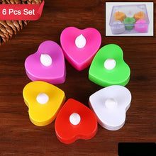 Led Tealights Smokeless Plastic Decorative Candles (Pack Of 6  Multicolor)