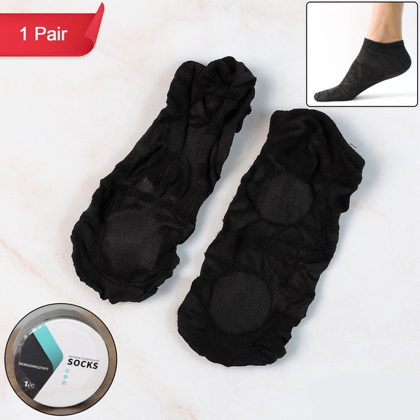 No-show Liner Socks With Anti-slip Heel Grip  (2 Pair)