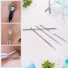 Blackhead Remover 4-in-1 Stainless Steel Pimple Extractor Tool (1 Set)