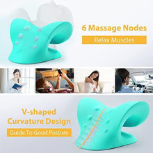 Neck Relaxer Cervical Pillow For Neck Shoulder Pain Chiropractic Acupressure Manual Massage Medical Grade Material Recommended By Orthopadics