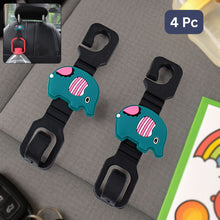 Multi-purpose Car Seat Headrest Hooks (Mix Design, 4 Pc)