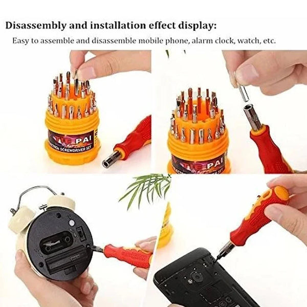 Magnetic 31 In 1 Repairing Screwdriver Tool Set Kit