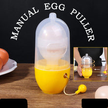 Manual Egg Puller Scrambler Household White Egg Yolk Mixer Kitchen Tool Mix Manual Scrambler Convenient Without Breaking Eggs.