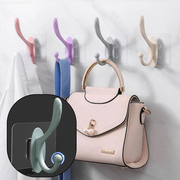 Self Adhesive Plastic Wall Hook For Home (3 Pc)