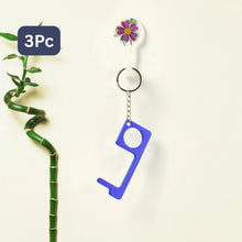 Metal Key Shape Keychain Door Opener Tool (3 Pc)