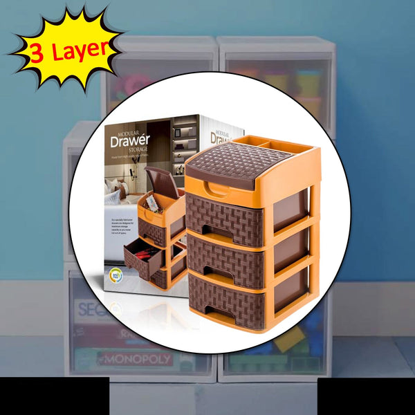 Mini 3 Layer D Storage Used In All Kinds Of Household And Official Places For Storing Of Various Types Of Stuffs And Items Etc