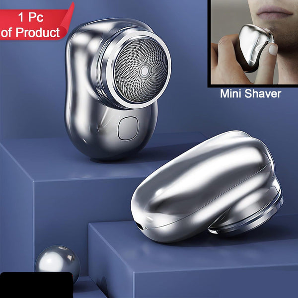 Mini Electric Shaver Portable  Pocket Fashion  Rechargeable  Wireless Beard Hair Razor For Men And Women  Home Travel Gift