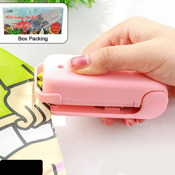 Mini Sealing Machine Plastic Bag Sealer Portable Mini Super Seal Packing Plastic Bag Tool Sealing Machine Hand Held Heat (1pc)