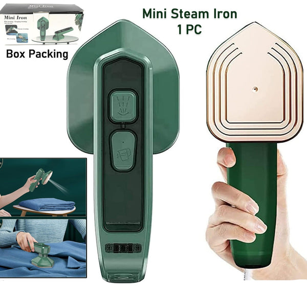 Mini Steam Iron Handheld Garment Steamer For Clothes - Portable Travel Household Ironing Machine Fast Heat Up Powerful Steam Compact Design For Travel And Home Quilting Sewing Iron Useful Gifts For Family Members Friends Birthday (1 Pc)