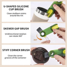 3 in 1 Multifunctional Cleaning Brush Bottle Cleaning Brush Cup Cleaner Brush For Bottle Cup Cover Lid Home Kitchen Cleaning Tool (1 Pc)