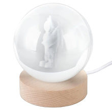 Moon 3d Crystal Ball Lamps With Base For Bedroom 3d Lamps (1 Pc)