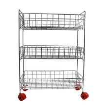 Stainless Steel Fruit Vegetable Stand Kitchen Trolley 3 Tier Kitchen Trolley  Fruit Basket  Vegetable Stand For Storage  Onion Potato Rack For Kitchen  Vegetable Rack For Kitchen