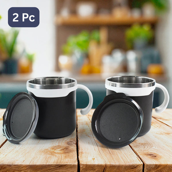 2 Pcs Premium Mocha Mug Set 250 Ml