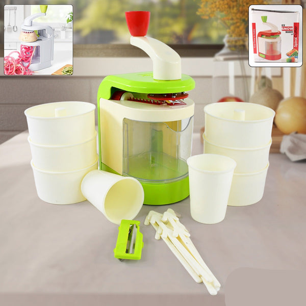 Multi-function Spiral Potato Twister Snack Maker Machine (1 Set)