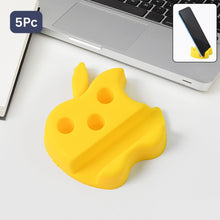 Multi-functional Apple-shaped Plastic Mobile Stand With Pen Holder (5 Pc, Mix Color)