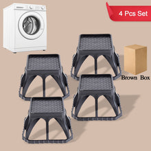 Multi-purpose Plastic Washing Machine Stand (4 Pcs Set)