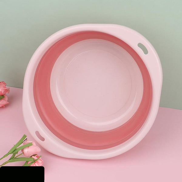 Multi-purpose Portable Collapsible Folding Tub With Hanging Hole Save Storage Space Also Use For Multi Use