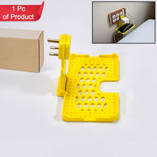 Multi-purpose Wall Holder Stand For Charging Mobile Just Fit In Socket And Hang (Yellow)
