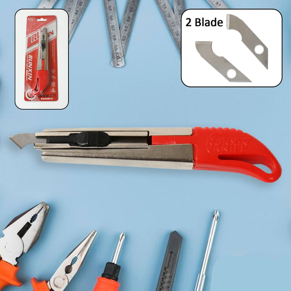 Multi-use Plastic Cutter With Plastic Cutting Blade And Precision Knife Blade