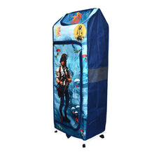 Multi Purpose Foldable Baby Wardrobe Toy Box 5 Shelves Cartoon Printed