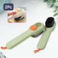Multifunctional Scrubbing Brush With Liquid  Soap Dispenser (2 Pc Set)