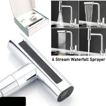 Multifunction Shower Waterfall Kitchen Faucet 360 Rotation Waterfall Kitchen Faucet Touch Kitchen Faucet Faucet Extender For Kitchen Sink Swivel Waterfall Kitchen Faucet For Washing Vegetable Fruit (4 In 1 )