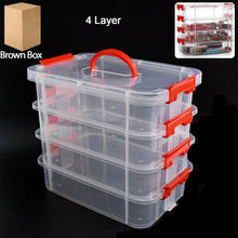 4-layer Transparent Multipurpose Plastic Storage Box
