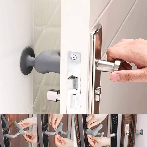 Silicone Door Handle Cover With Suction Cup (2 Pc)