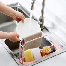 Over-sink Expandable Sink Caddy With Dual Towel Bar  Drip Tray