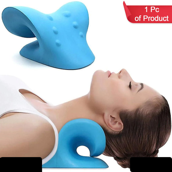 Neck Relaxer Cervical Pillow For Neck Shoulder Pain Chiropractic Acupressure Manual Massage Medical Grade Material Recommended By Orthopadics