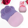 Non Slip Silicone Face Ice Cubes Easy Grip New Unique Shape Ice Roller Base Reusable For Beauty  ( 1 Pc )