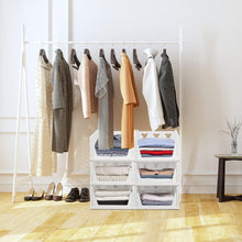 3 Layer Stackable Multifunctional Storage for Clothes Foldable Drawer Shelf Basket Utility Cart Rack Storage Organizer Cart For Kitchen Pantry Closet Bedroom Bathroom Laundry(3 Layer 1 Pc)