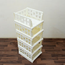 5 Layer Stackable Multifunctional Storage for Clothes Foldable Drawer Shelf Basket Utility Cart Rack Storage Organizer Cart For Kitchen Pantry Closet Bedroom Bathroom Laundry (5 Layer 1 Pc)
